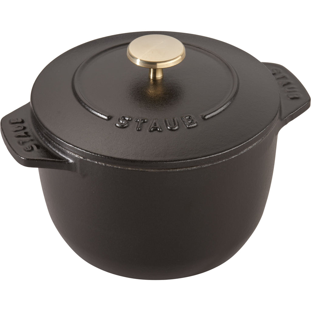 STAUB La Cocotte 725 mL Cast Iron Round Rice Cocotte, Black