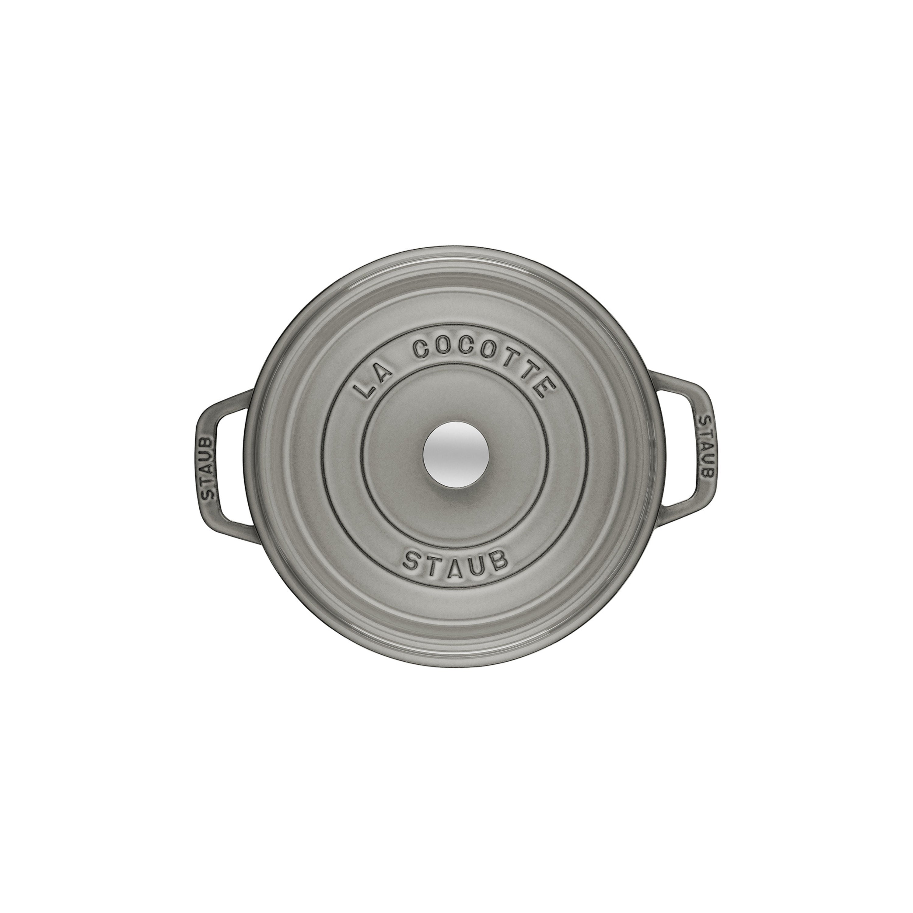 STAUB La Cocotte 5.25 L Cast Iron Round Cocotte, Graphite-Grey