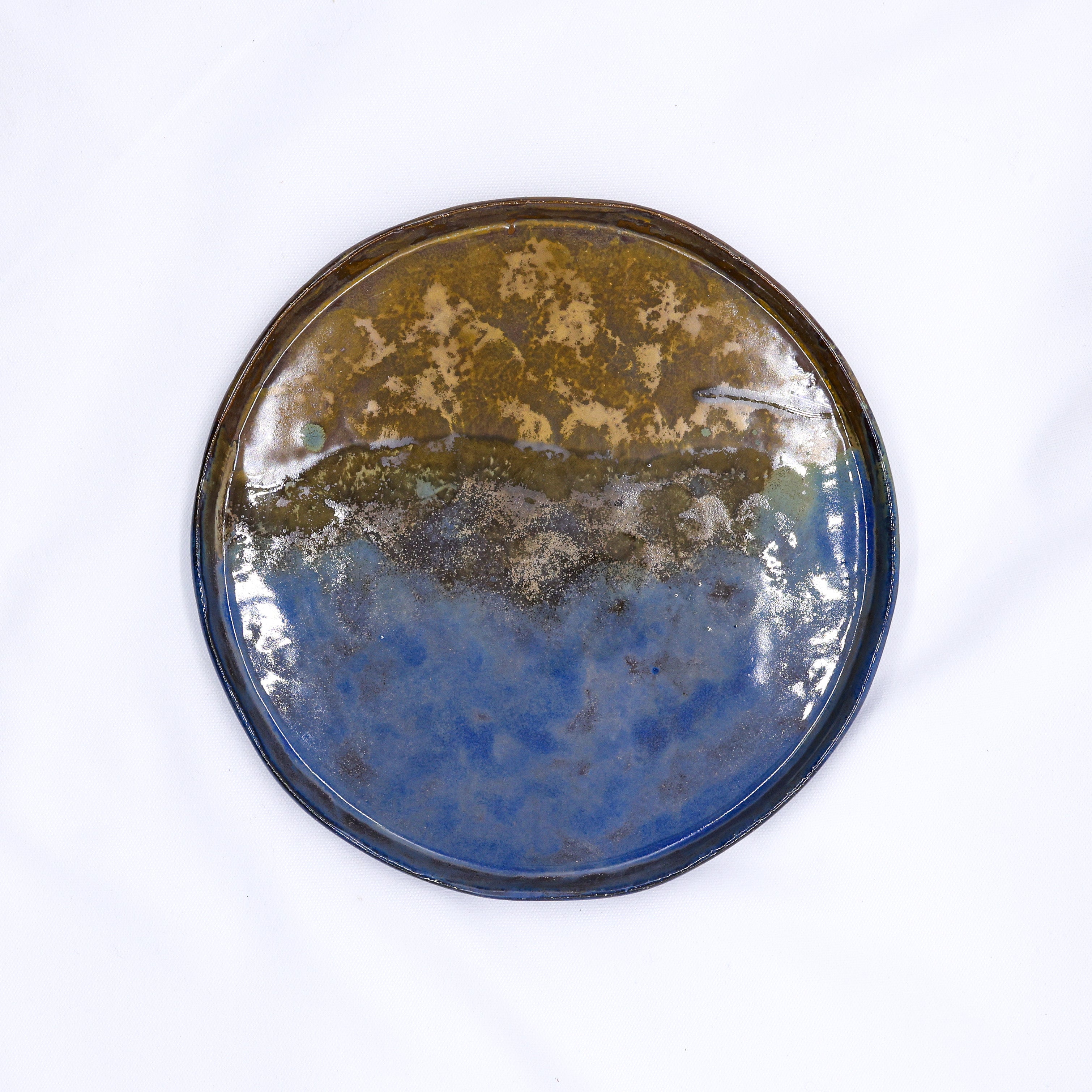Handmade Oceanis Ceramic Dinner Plate