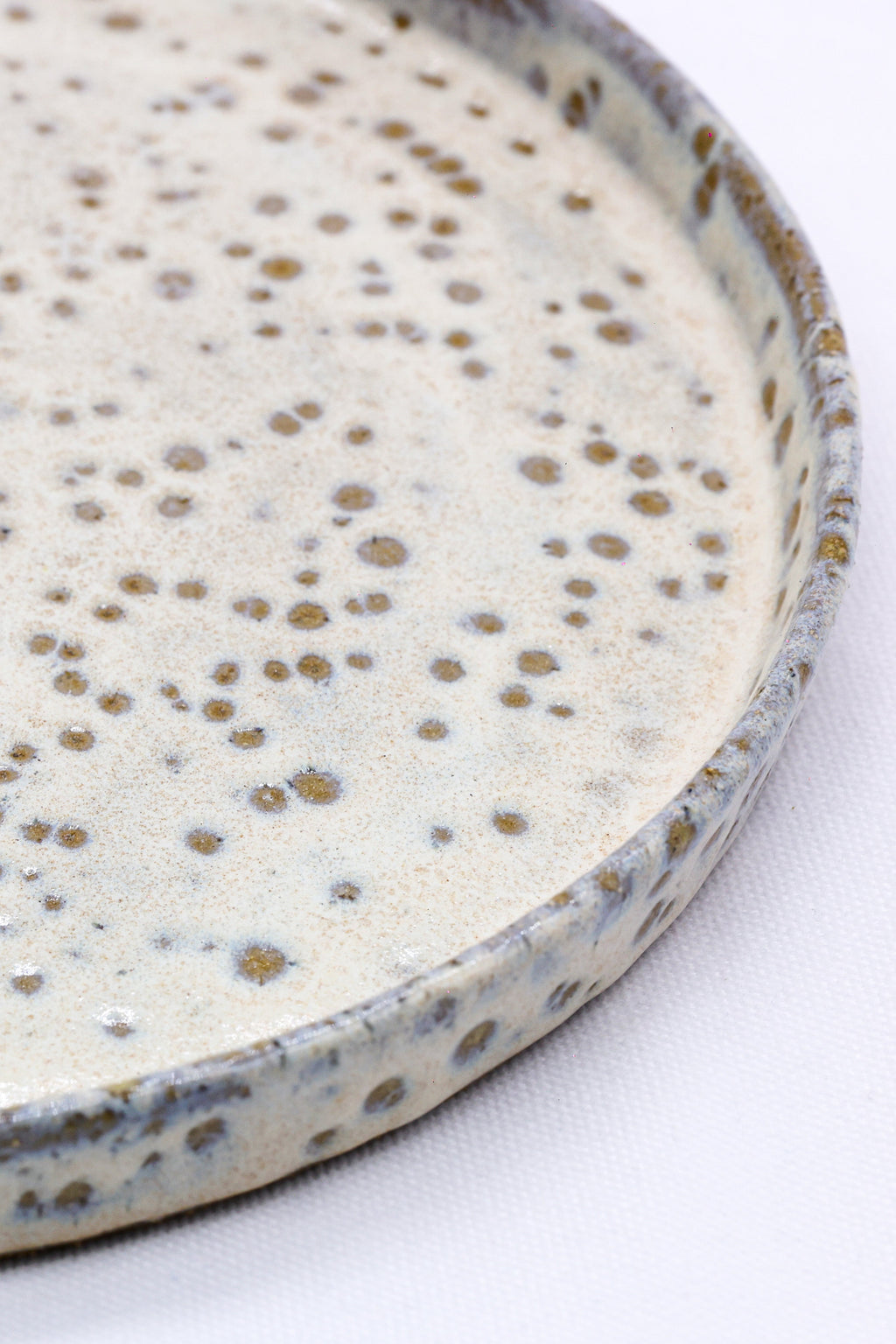Handmade Saltfoam Ceramic Dinner Plate